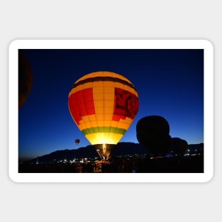 Balloon fiesta landscape A Sticker